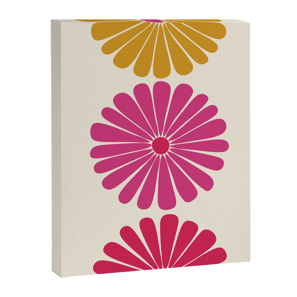Retro Summer Daisies VII Canvas Print Gallery Image 6