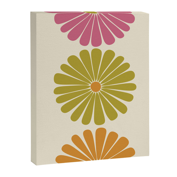 Retro Summer Daisies VIII Canvas Print Gallery Image 1