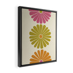 Retro Summer Daisies VIII Framed Canvas Print Gallery Image 2