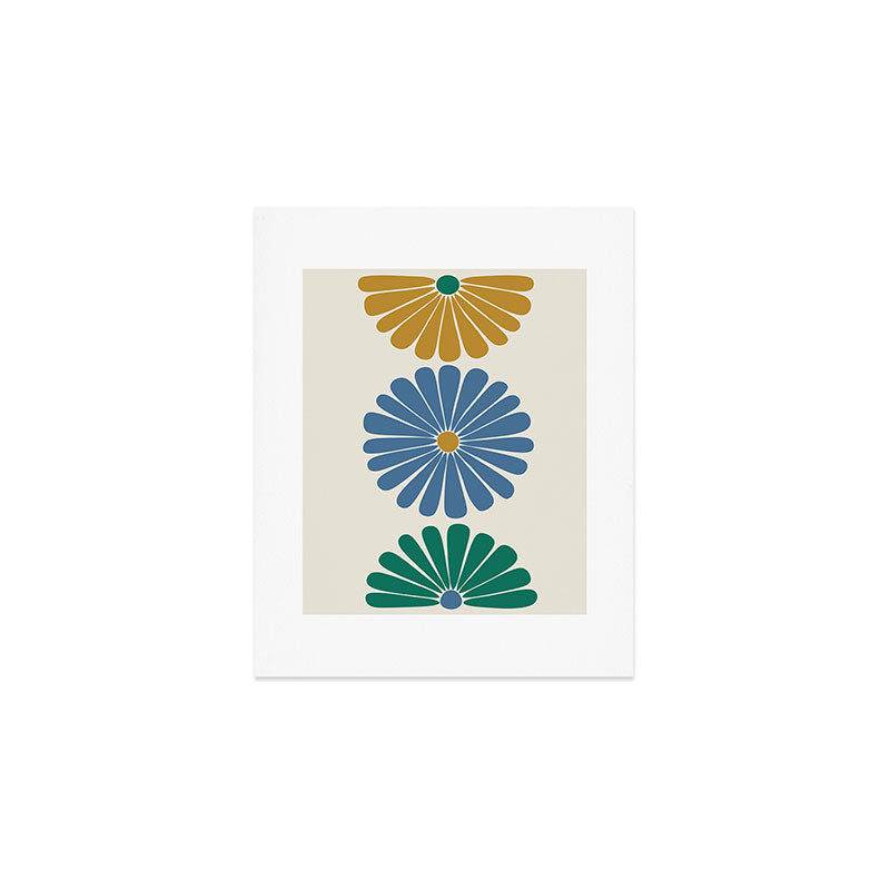 Retro Summer Daisies X Art Print Gallery Image 1