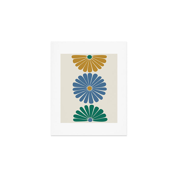 Retro Summer Daisies X Art Print Gallery Image 1