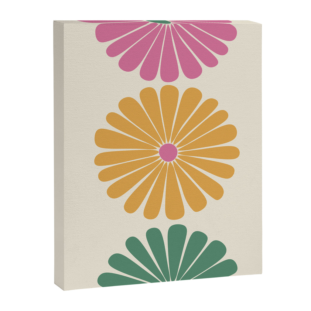 Retro Summer Daisies XI Canvas Print Gallery Image 6