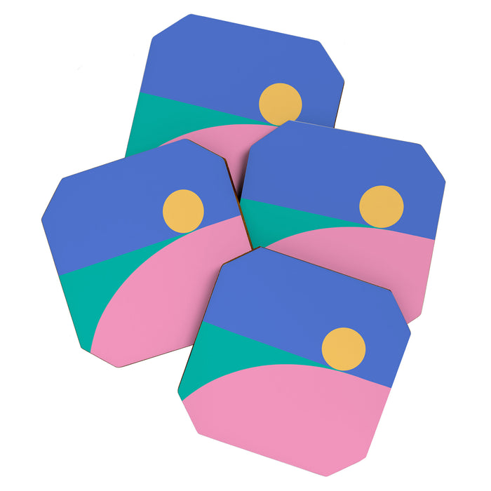 Simplistic Landscape XIX Coaster Gallery Image 1