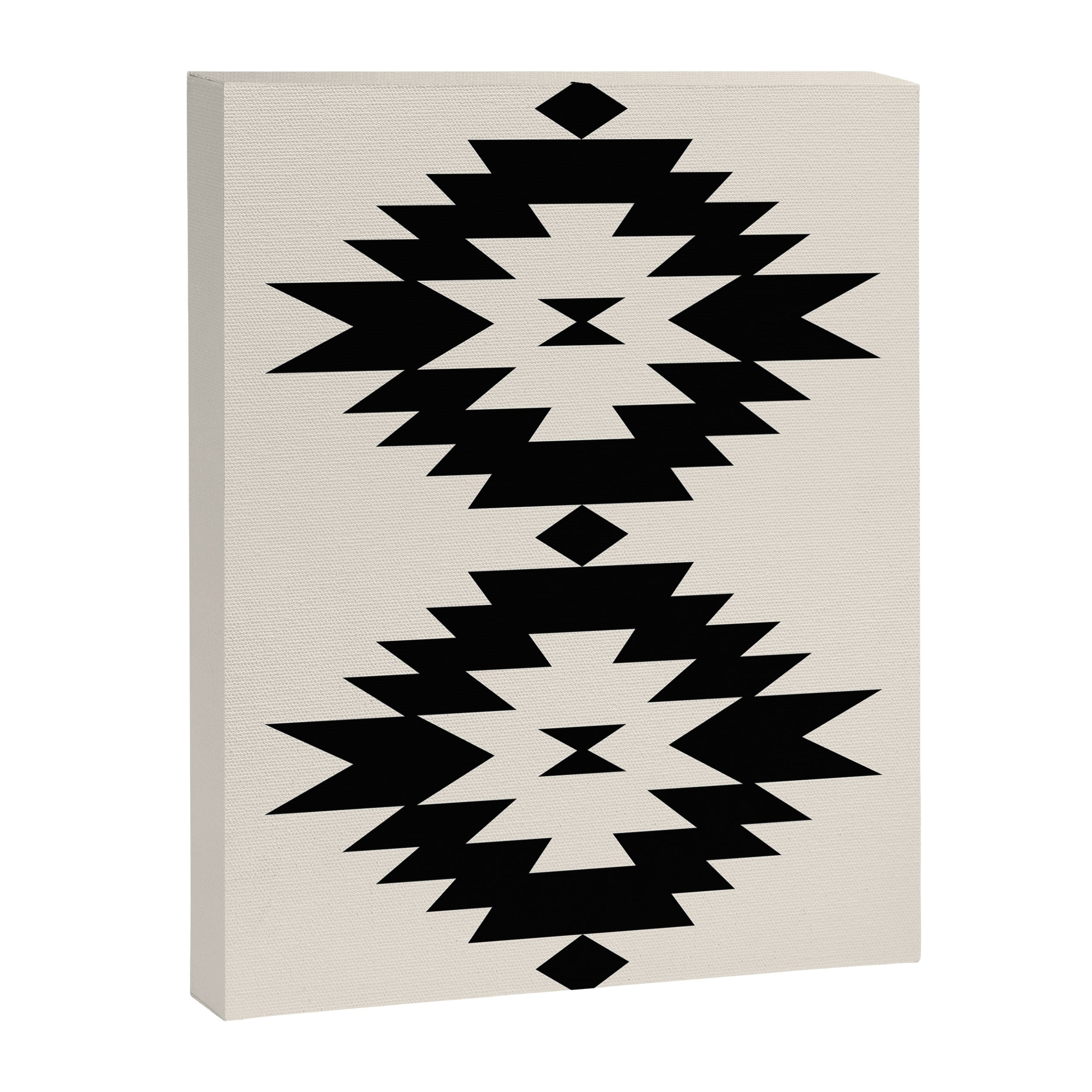 Southwestern Minimalism - Black Neutral Beige Canvas Print Gallery Image 6