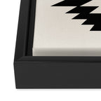 Southwestern Minimalism - Black Neutral Beige Framed Canvas Print Gallery Image 3