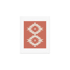 Southwestern Minimalism - Bright Coral Red Art Print Gallery Image 1
