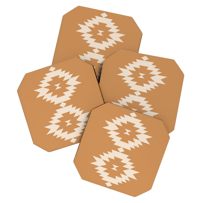 Southwestern Minimalism - Desert Orange Coaster Gallery Image 1