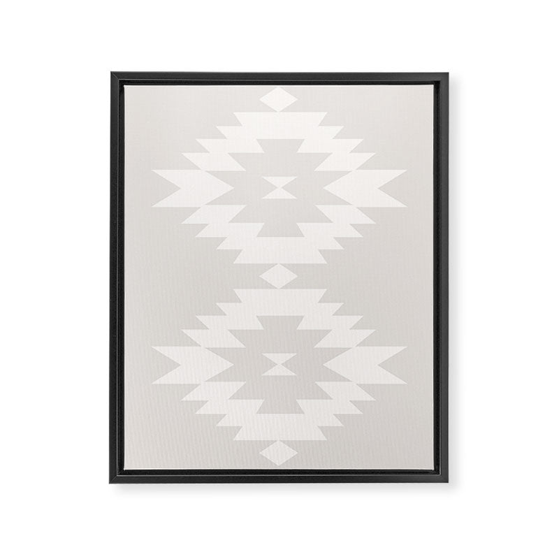 Southwestern Minimalism - Neutral Off White Framed Canvas Print Gallery Image 8