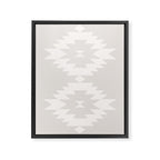 Southwestern Minimalism - Neutral Off White Framed Canvas Print Gallery Image 8