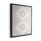 Southwestern Minimalism - Neutral Off White Framed Canvas Print Gallery Image 2