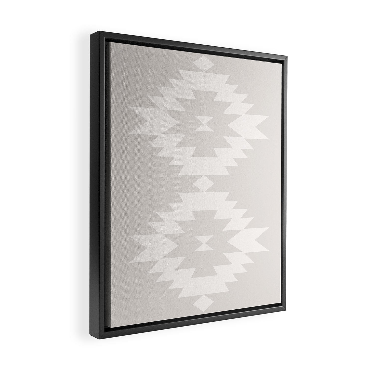 Southwestern Minimalism - Neutral Off White Framed Canvas Print Gallery Image 2