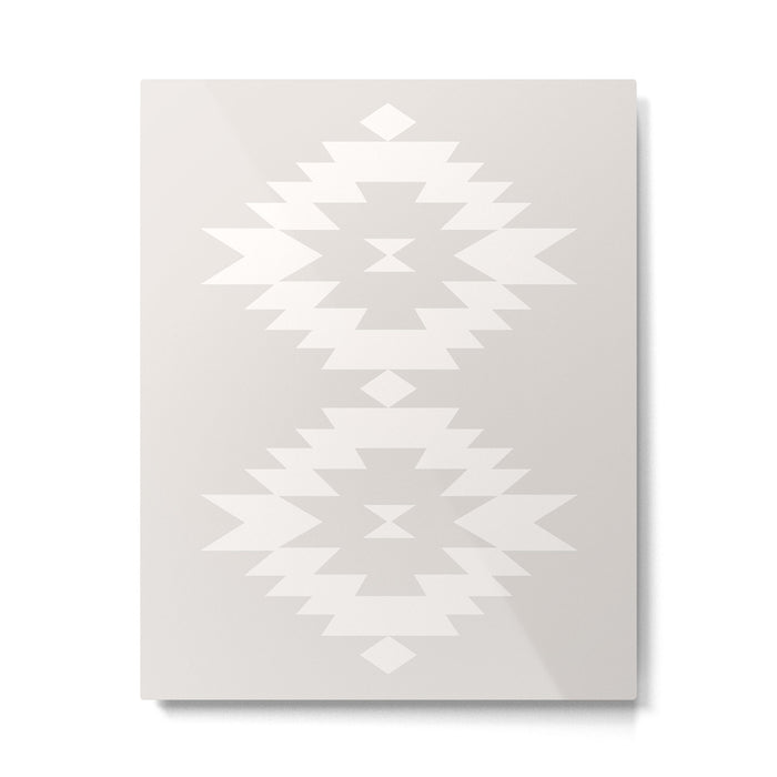 Southwestern Minimalism - Neutral Off White Metal Print Gallery Image 1