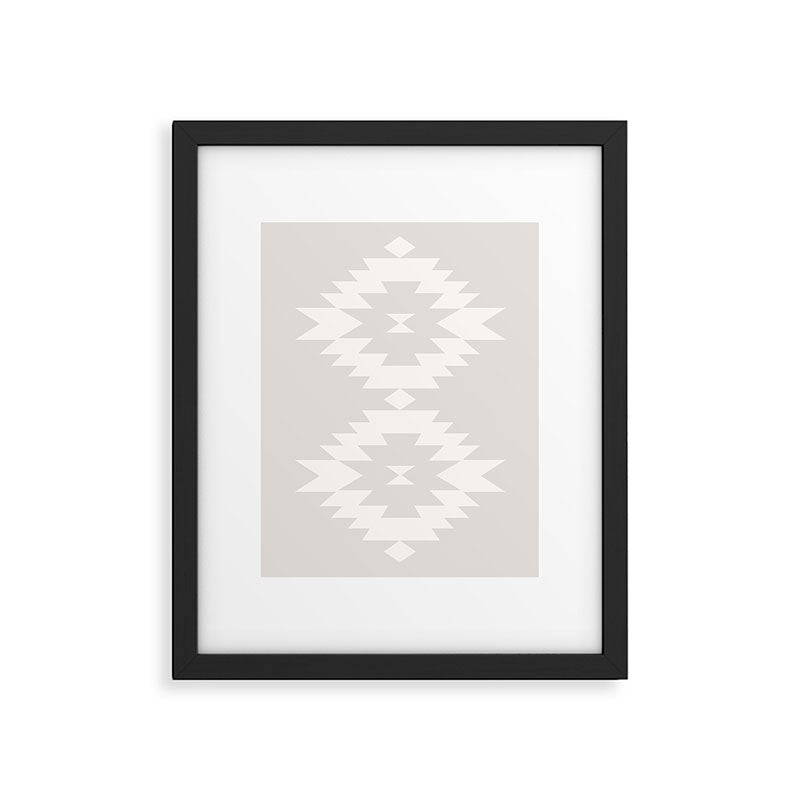 Southwestern Minimalism - Neutral Off White Framed Art Print Gallery Image 6