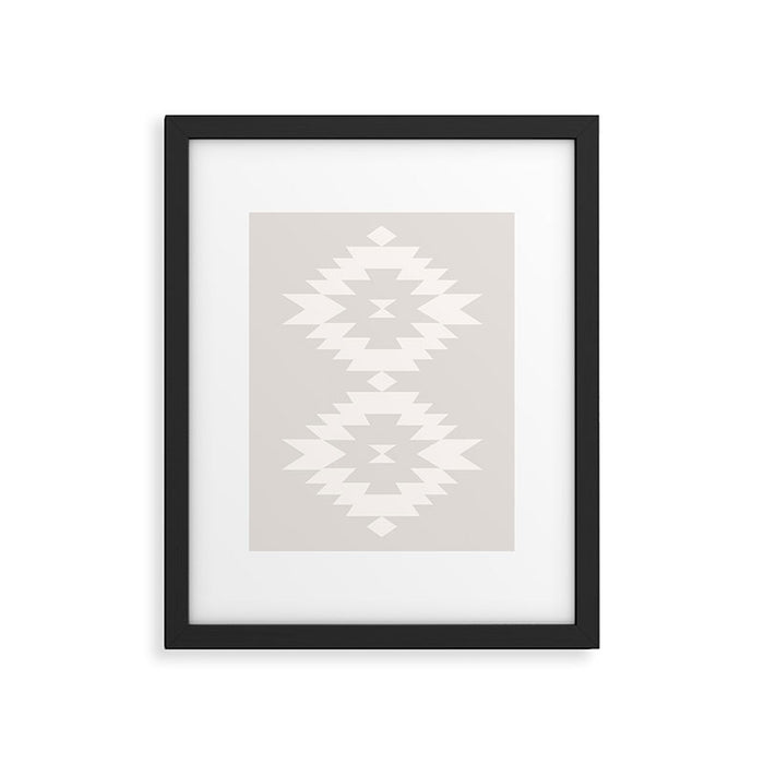 Southwestern Minimalism - Neutral Off White Framed Art Print Gallery Image 1