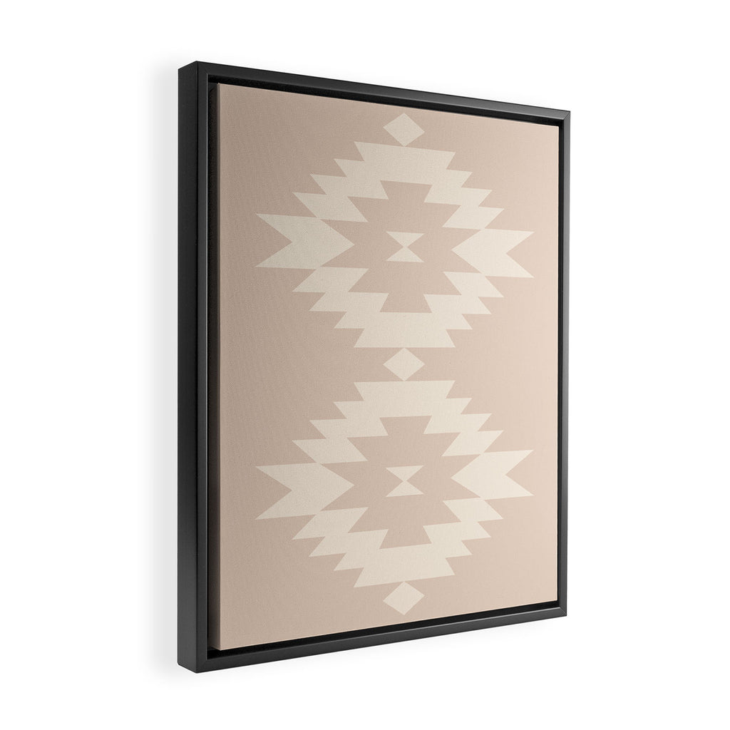 Southwestern Minimalism - Neutral Pink Framed Canvas Print Gallery Image 2