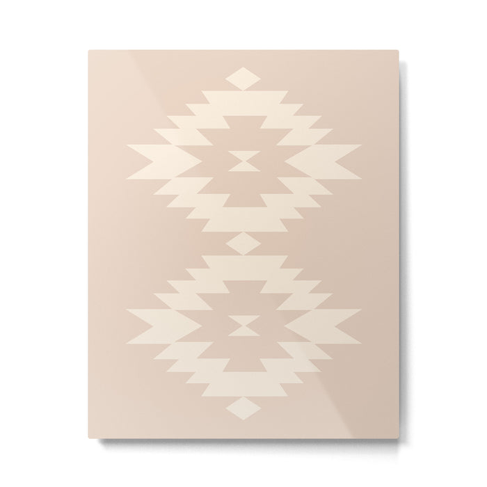 Southwestern Minimalism - Neutral Pink Metal Print Gallery Image 1