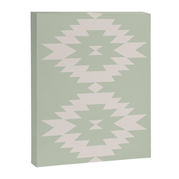 Southwestern Minimalism - Neutral Sage Green Canvas Print Gallery Image 1