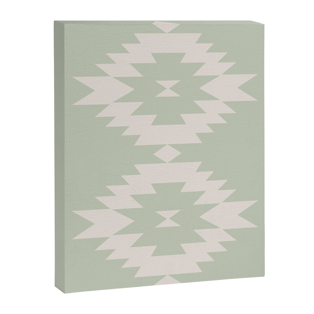 Southwestern Minimalism - Neutral Sage Green Canvas Print Gallery Image 8