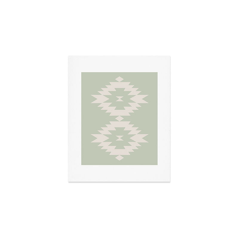 Southwestern Minimalism - Neutral Sage Green Art Print Gallery Image 1