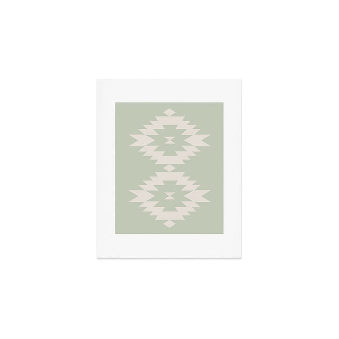 Southwestern Minimalism - Neutral Sage Green Art Print Gallery Image 1