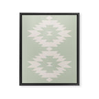 Southwestern Minimalism - Neutral Sage Green Framed Canvas Print Gallery Image 8
