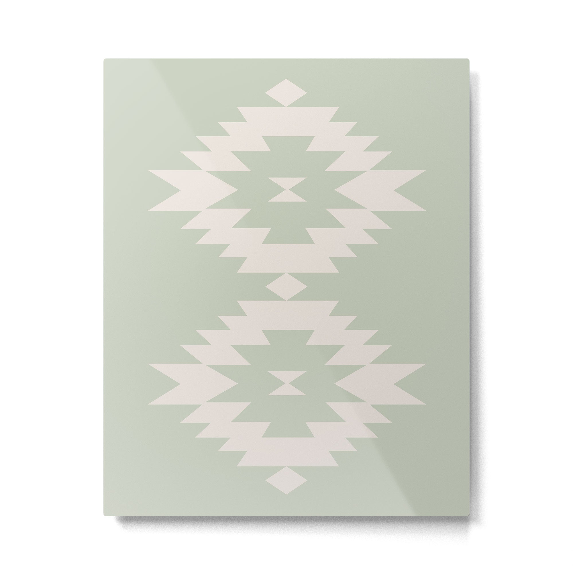 Southwestern Minimalism - Neutral Sage Green Metal Print Gallery Image 6