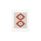 Southwestern Minimalism - Red Neutral Beige Art Print Gallery Image 1
