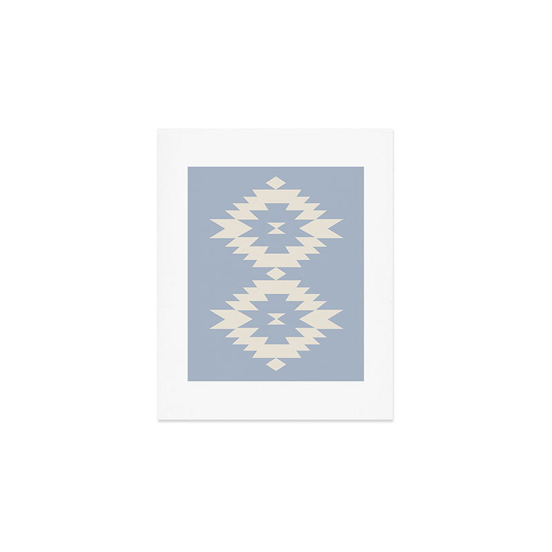 Southwestern Minimalism - Sky Blue Art Print Gallery Image 1