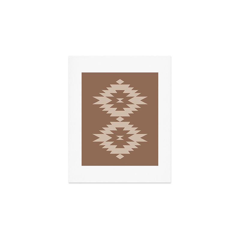 Southwestern Minimalism XXV - Coffee Creme Art Print Gallery Image 1