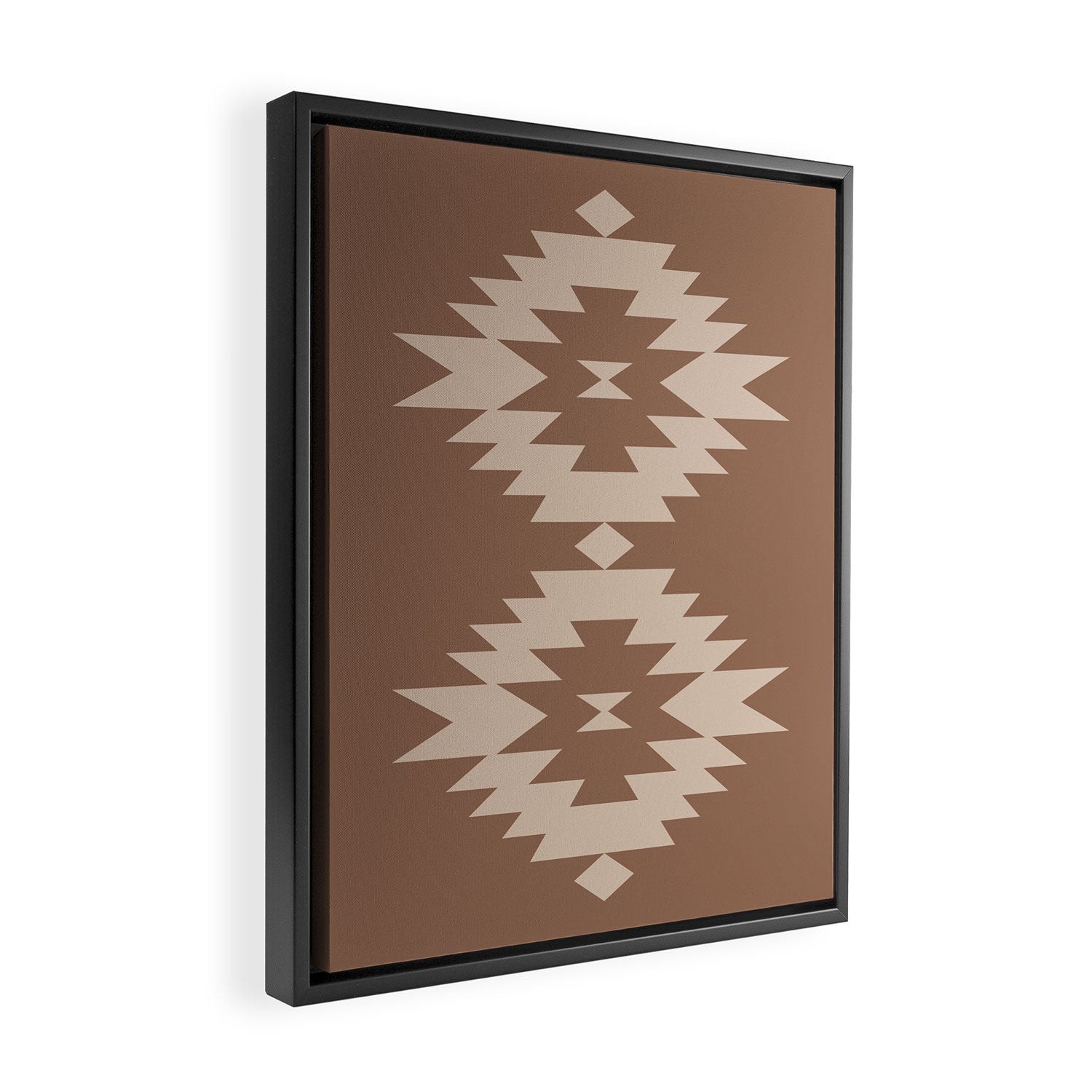 Southwestern Minimalism XXV - Coffee Creme Framed Canvas Print Gallery Image 2