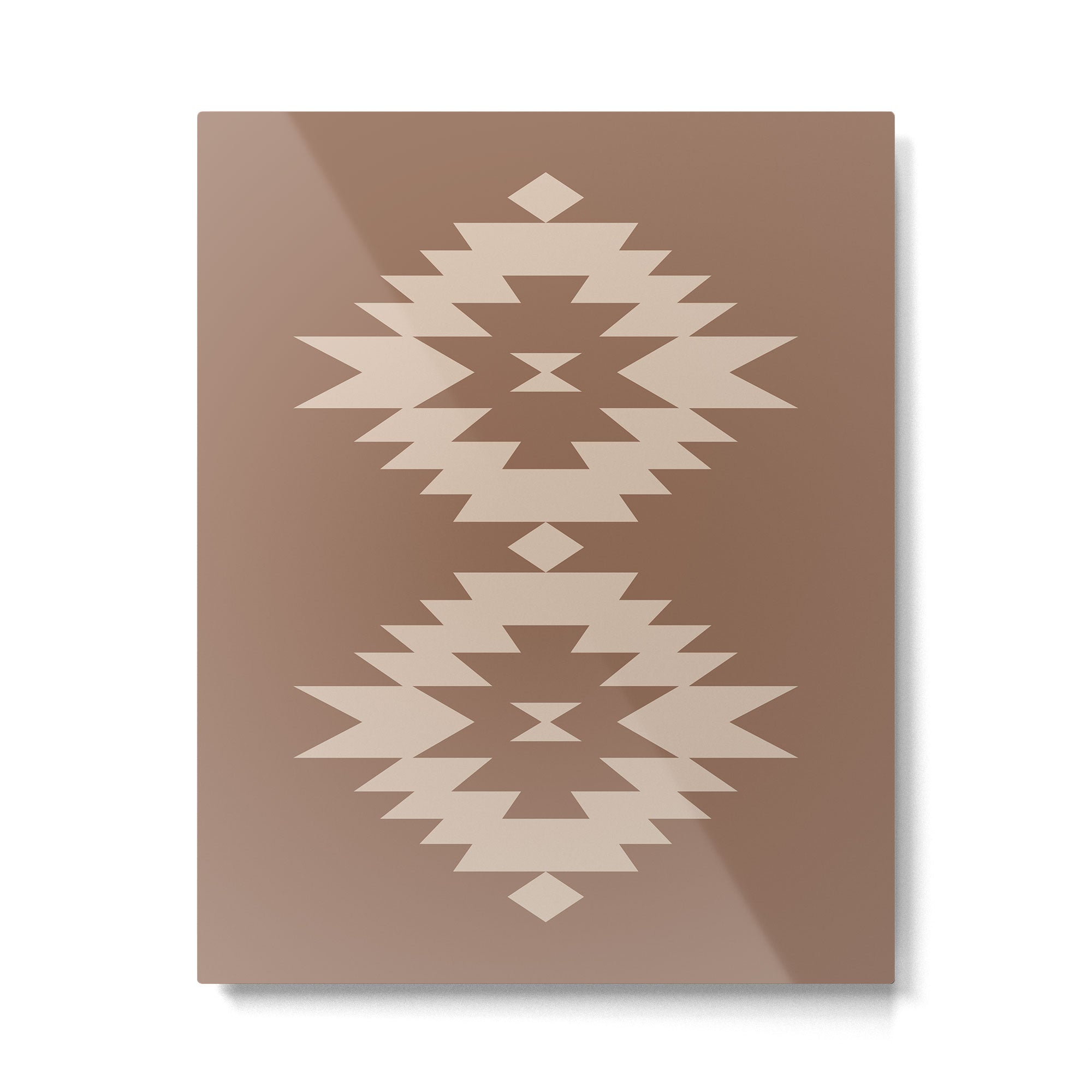 Southwestern Minimalism XXV - Coffee Creme Metal Print Gallery Image 4