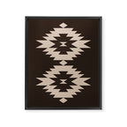 Southwestern Minimalism XXV - Mocha Brown Framed Canvas Print Gallery Image 6
