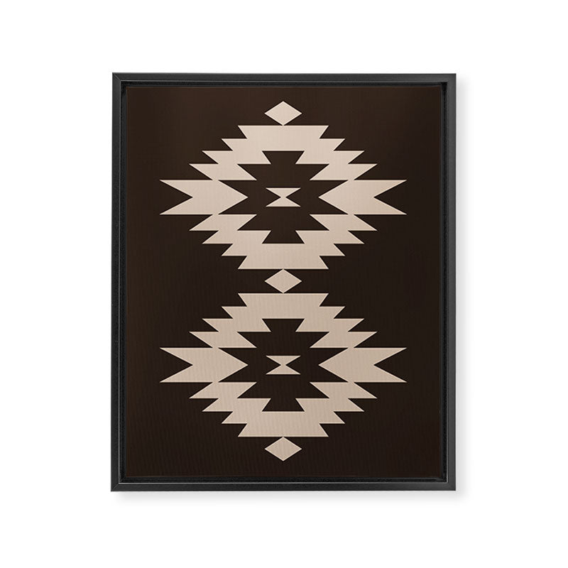Southwestern Minimalism XXV - Mocha Brown Framed Canvas Print Gallery Image 6