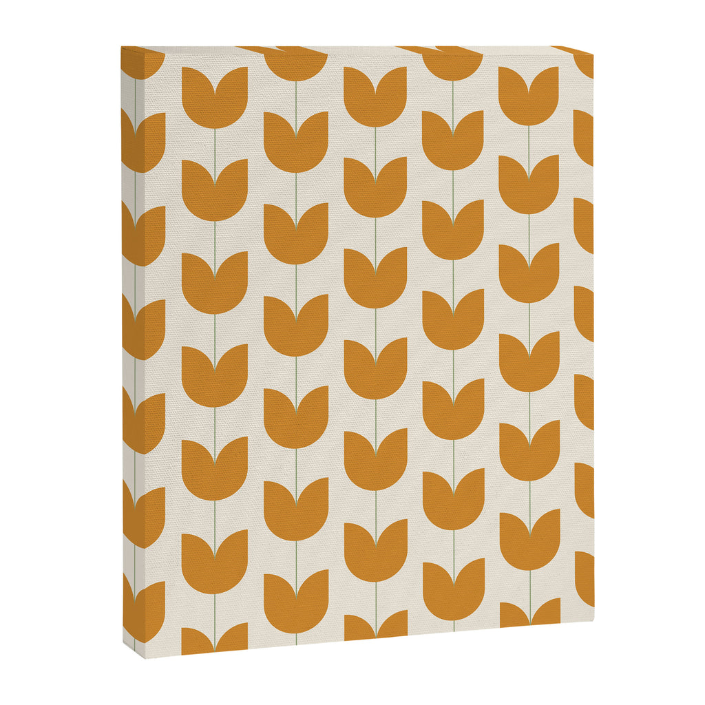 Spring Tulips V Orange Mid Century Flowers Canvas Print Gallery Image 8