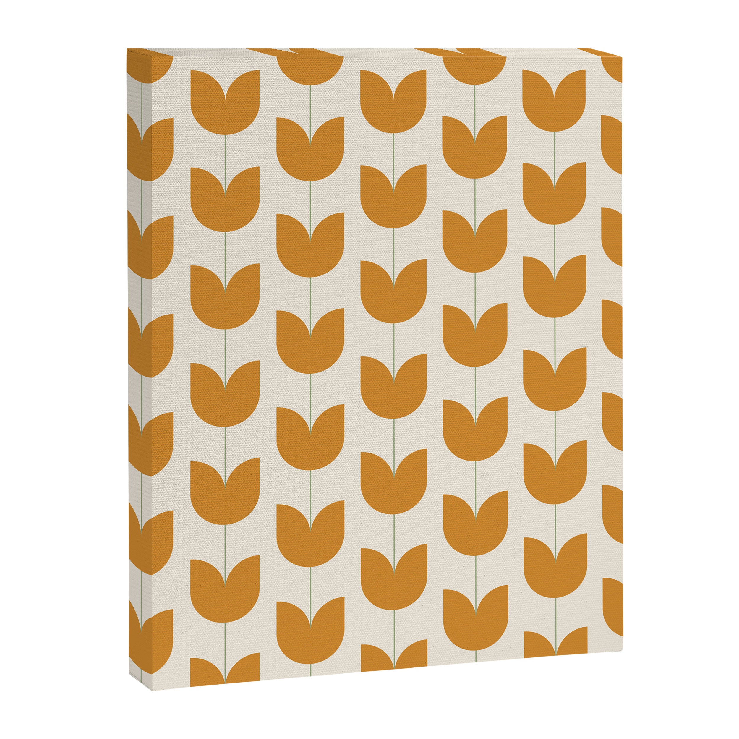 Spring Tulips V Orange Mid Century Flowers Canvas Print Gallery Image 8