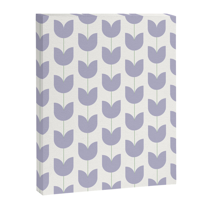 Spring Tulips VI Lavender Purple Mid Century Flowers Canvas Print Gallery Image 1