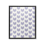 Spring Tulips VI Lavender Purple Mid Century Flowers Framed Canvas Print Gallery Image 8