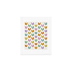 Spring Tulips X Rainbow Mid Century Flowers Art Print Gallery Image 1