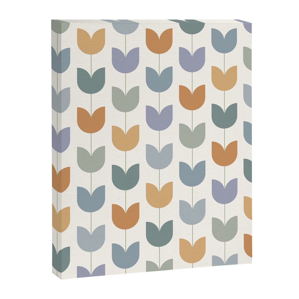 Spring Tulips XI Natural Multicolor Mid Century Flowers Canvas Print Gallery Image 8