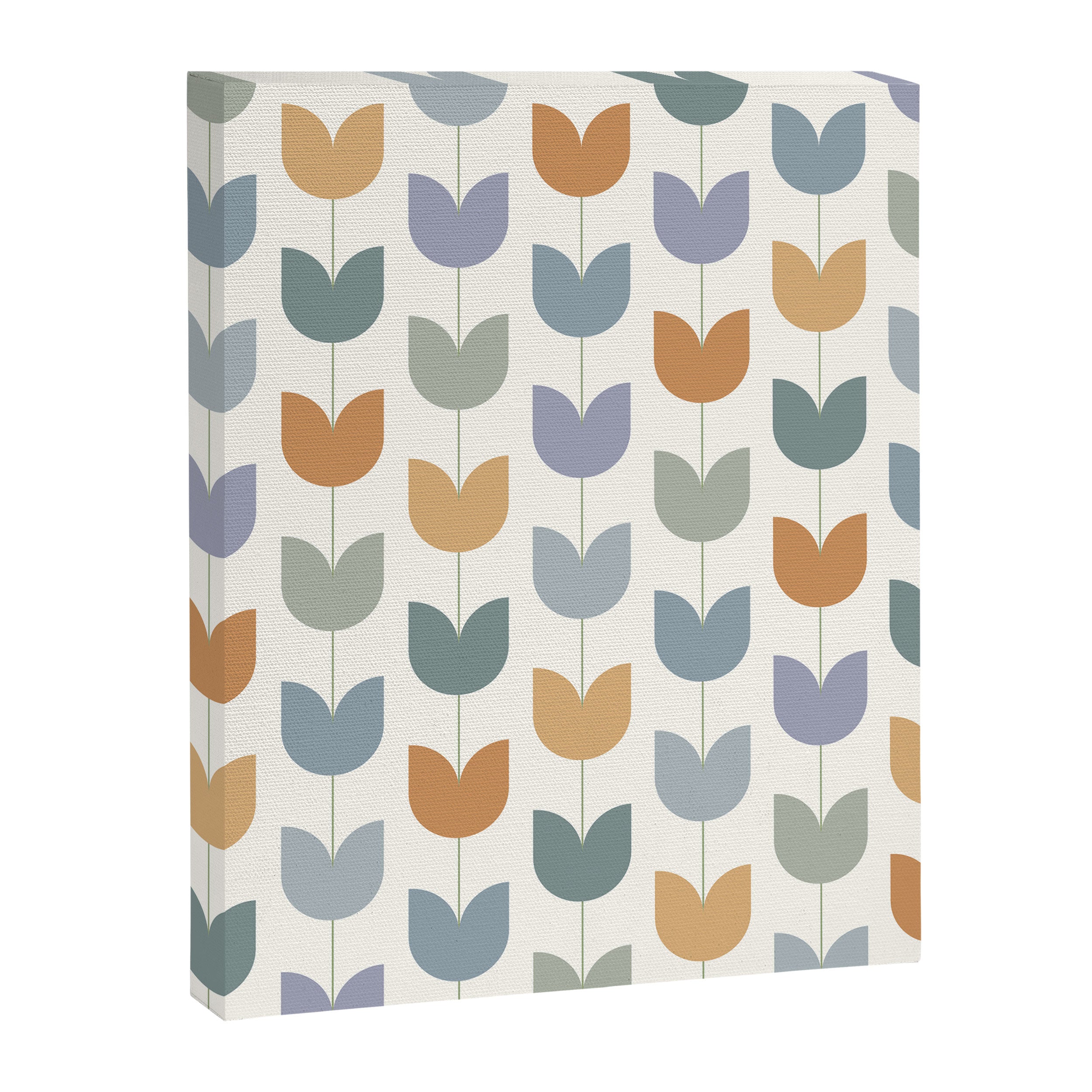 Spring Tulips XI Natural Multicolor Mid Century Flowers Canvas Print Gallery Image 8