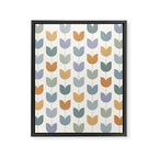 Spring Tulips XI Natural Multicolor Mid Century Flowers Framed Canvas Print Gallery Image 8
