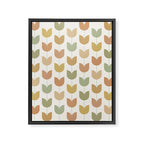 Spring Tulips XII Neutral Multicolor Mid Century Flowers Framed Canvas Print Gallery Image 8
