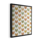 Spring Tulips XII Neutral Multicolor Mid Century Flowers Framed Canvas Print Gallery Image 2