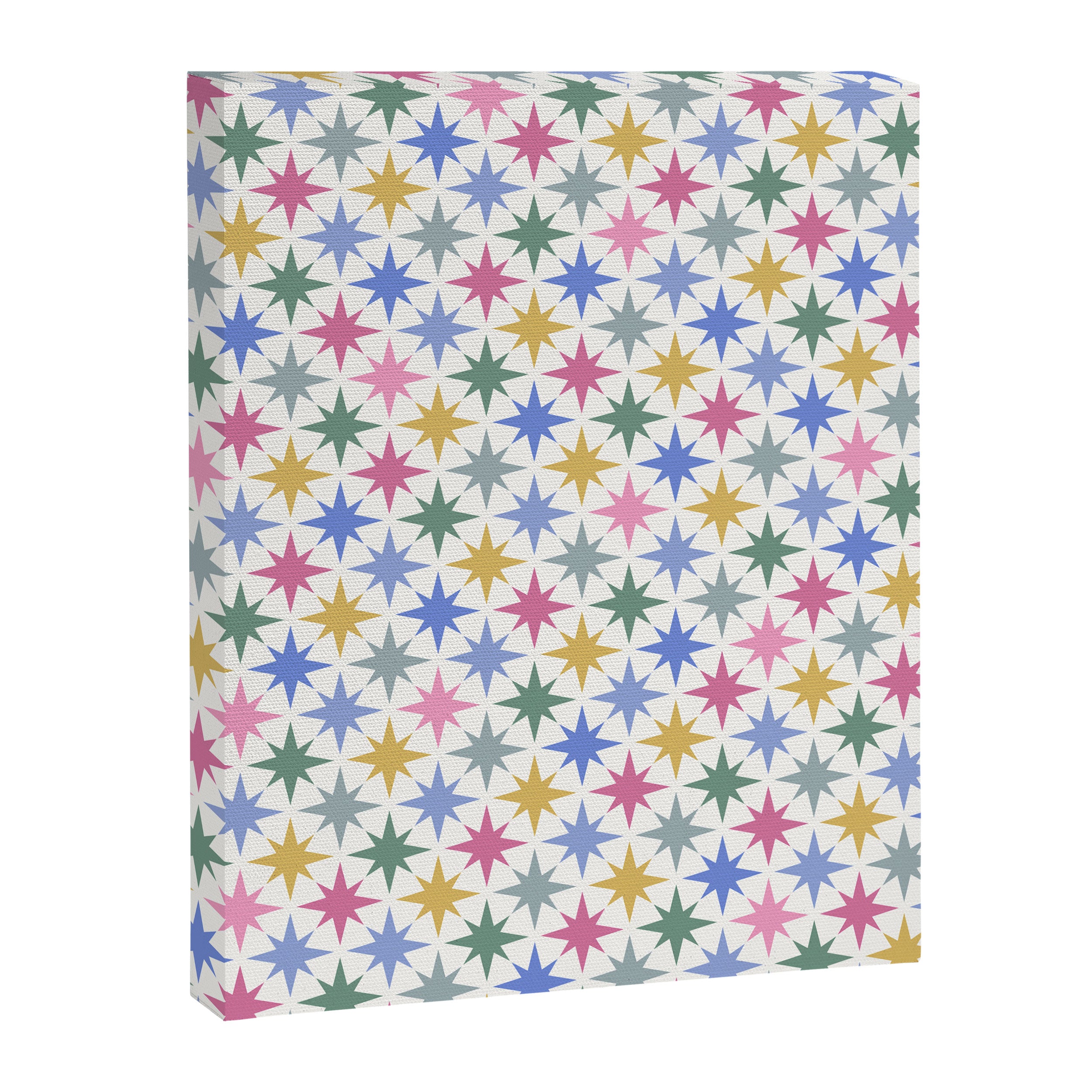 Starry Art Deco Pattern Multicolor II Canvas Print Gallery Image 8