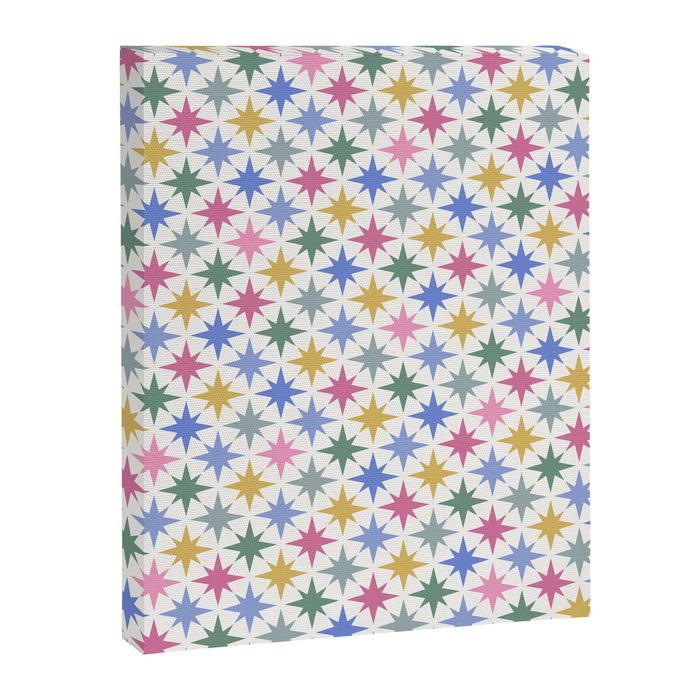 Starry Art Deco Pattern Multicolor II Canvas Print Gallery Image 1