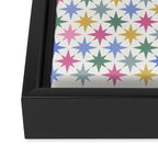 Starry Art Deco Pattern Multicolor II Framed Canvas Print Gallery Image 3