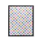 Starry Art Deco Pattern Multicolor II Framed Canvas Print Gallery Image 8