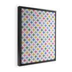 Starry Art Deco Pattern Multicolor II Framed Canvas Print Gallery Image 2
