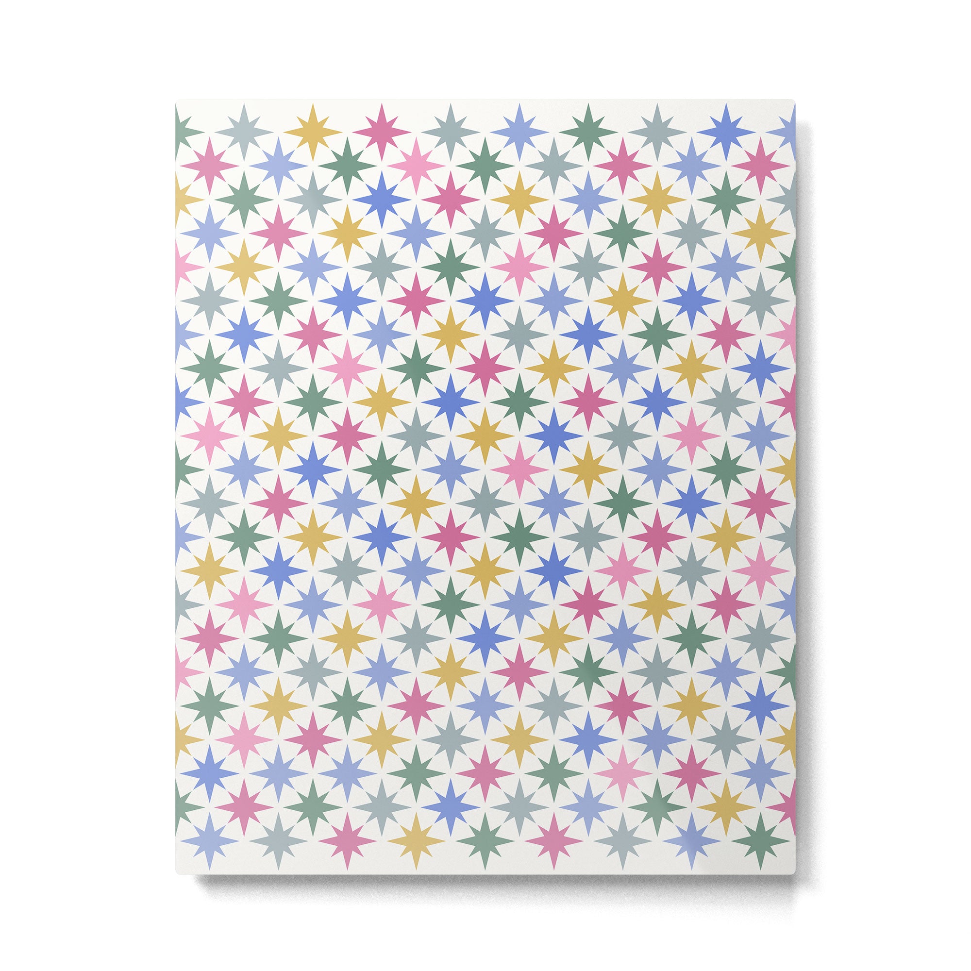 Starry Art Deco Pattern Multicolor II Metal Print Gallery Image 6