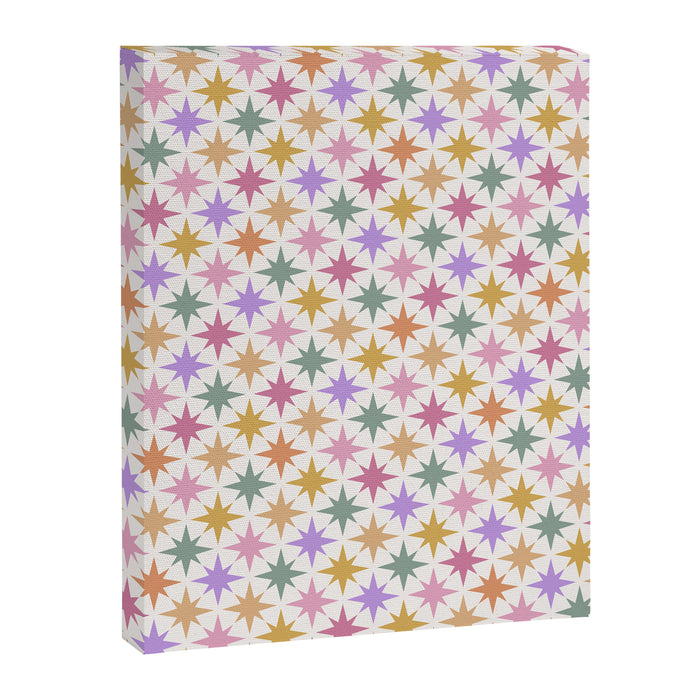 Starry Art Deco Pattern Multicolor IV Canvas Print Gallery Image 1
